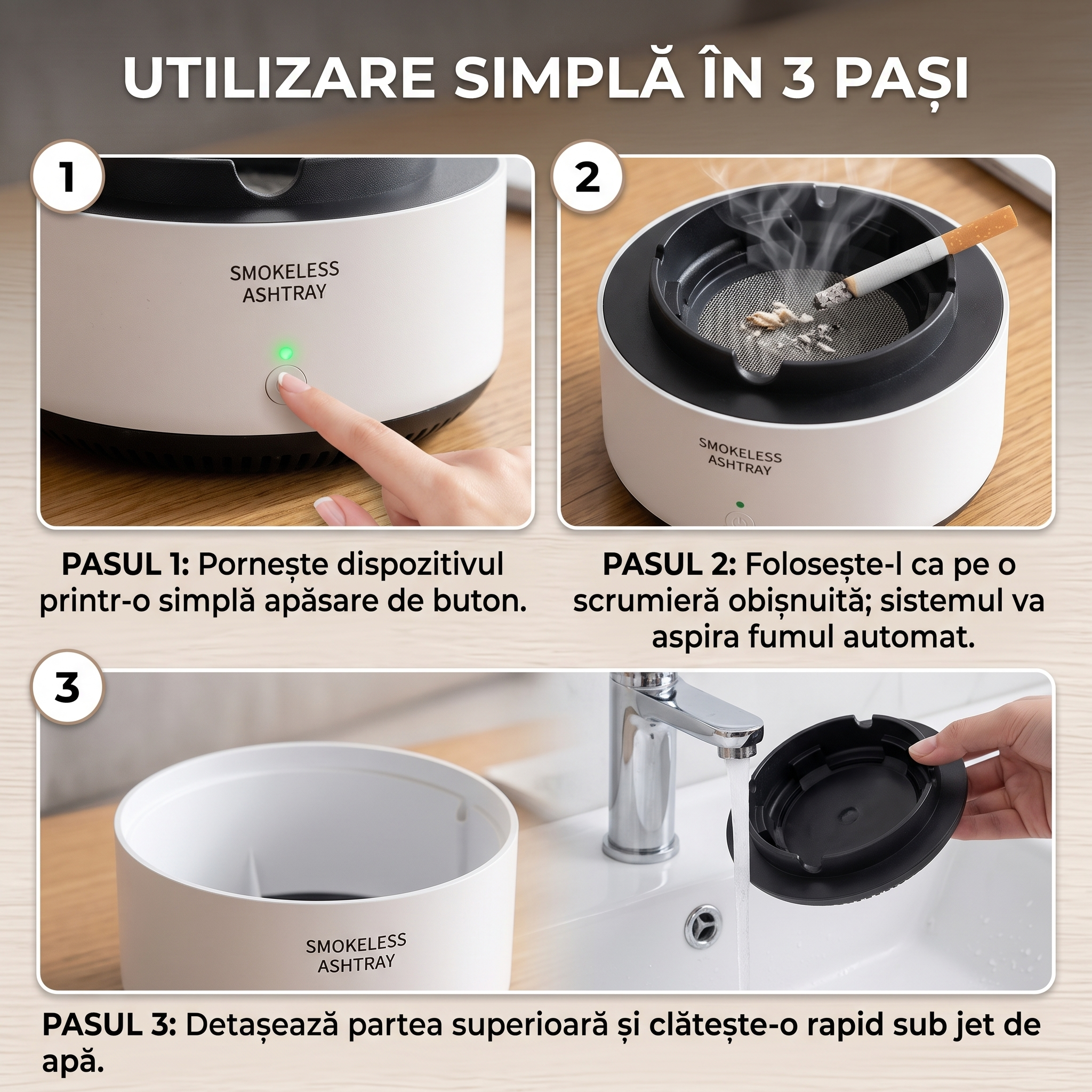 Scrumieră Electrică Smart PureAir